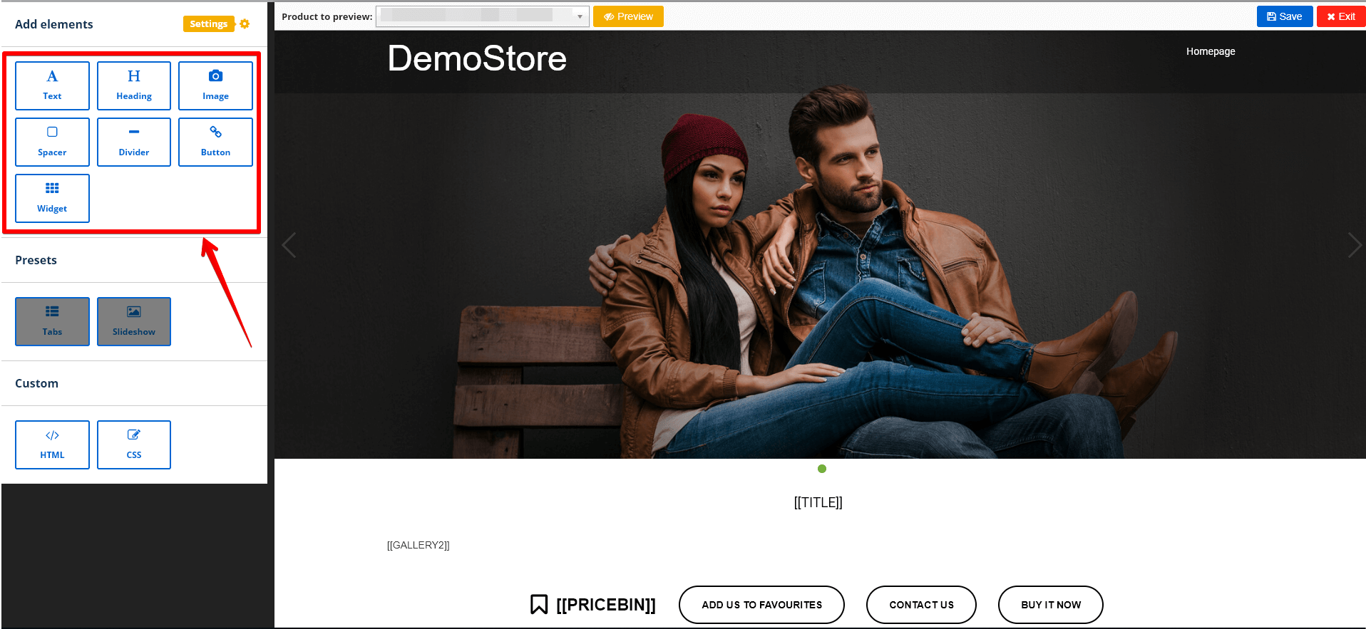 eBay listing template design elements