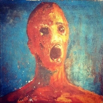 haunted painting of the Anguished man